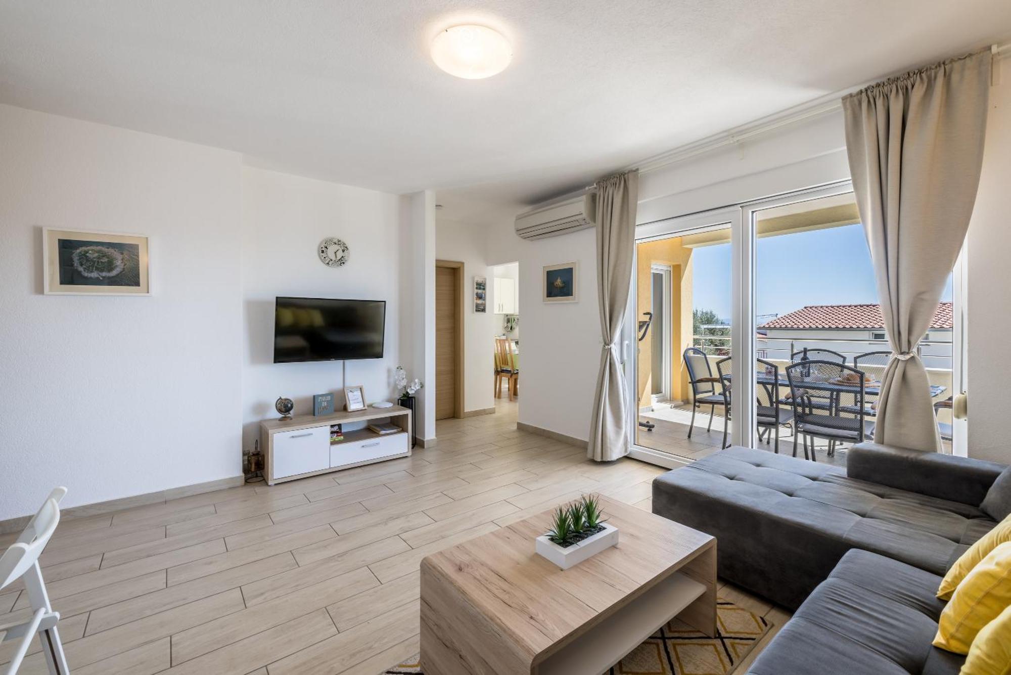 Apart Sa Terasom 250M Od Plaze,Parking,Wi Fi,Rostilj Τρογκίρ Εξωτερικό φωτογραφία